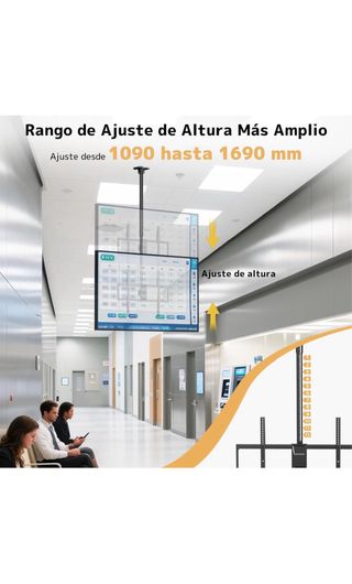 NUEVO Soporte Techo TV 50-100 80kg VESA 800x600