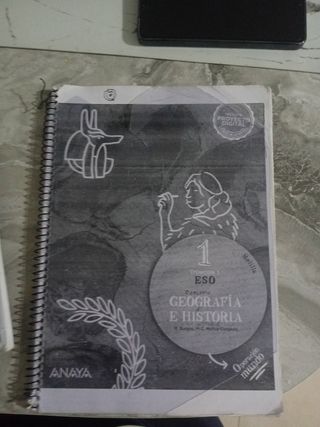 Libro de geografía e historia 