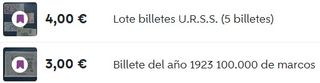 Lote billetes