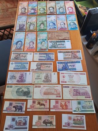 Billetes de todo el Mundo