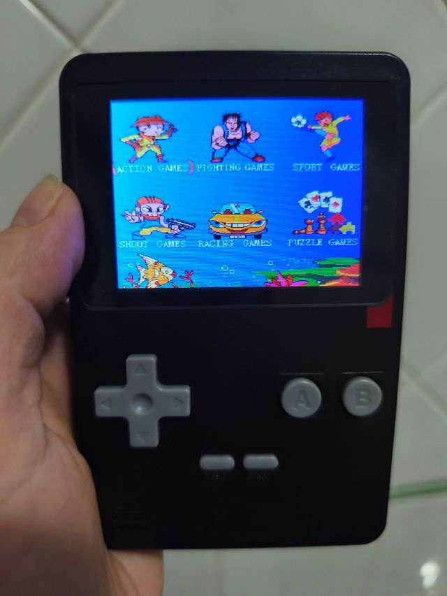 Console gaming retrò nero