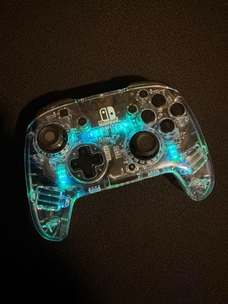 Mando Nintendo Switch Transparente Afterglow