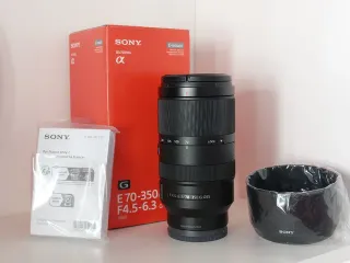 Sony SEL70350G E 70-350mm F4.5-6.3 G OSS y filtro