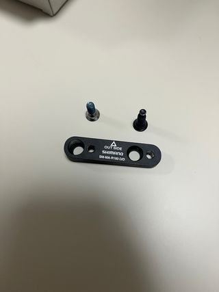 Adaptador pinza disco 160mm shimano carretera bici