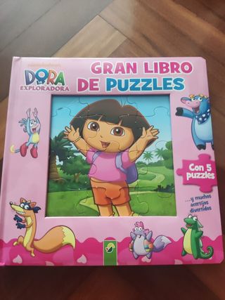 Lote de 3 libros-puzzles + puzzle Frozen