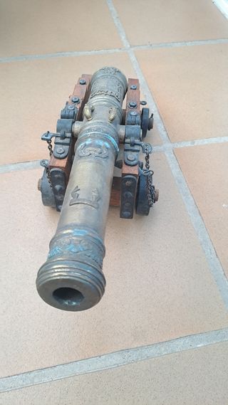 Réplica Cañón Bronce Siglo XVI 4 Ruedas