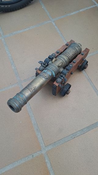 Réplica Cañón Bronce Siglo XVI 4 Ruedas