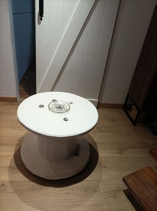 Mesa centro bobina madera