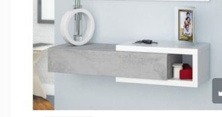 Recibidor moderno gris y blanco
