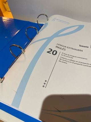 Material oposiciones de inglés. Academia Cen