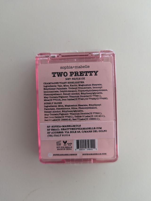 Sophia+Mabelle Iluminador y Colorete Duo