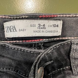 Jeans neri ZARA bimba 3/4 anni