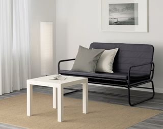 Divano letto Ikea nero tessuto