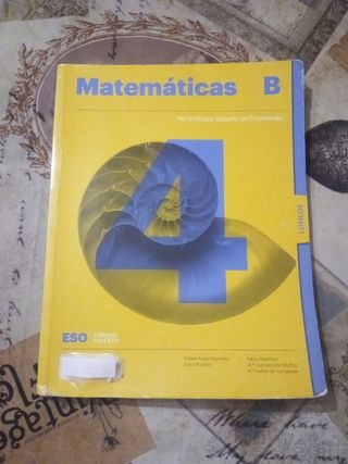 Matemáticas 4 B ESO LOMLOE
