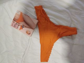 Esmara Tangas con Encaje Naranja Talla L