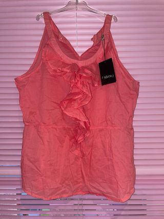 Blusa Sfera Verano Rosa Volantes