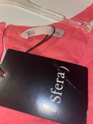 Blusa Sfera Verano Rosa Volantes