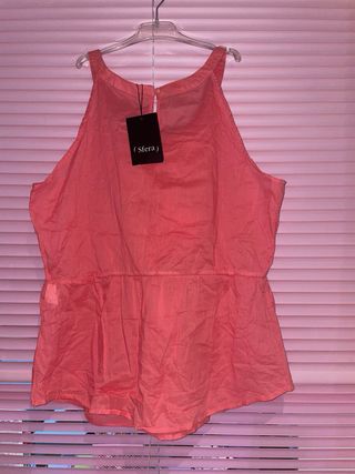 Blusa Sfera Verano Rosa Volantes