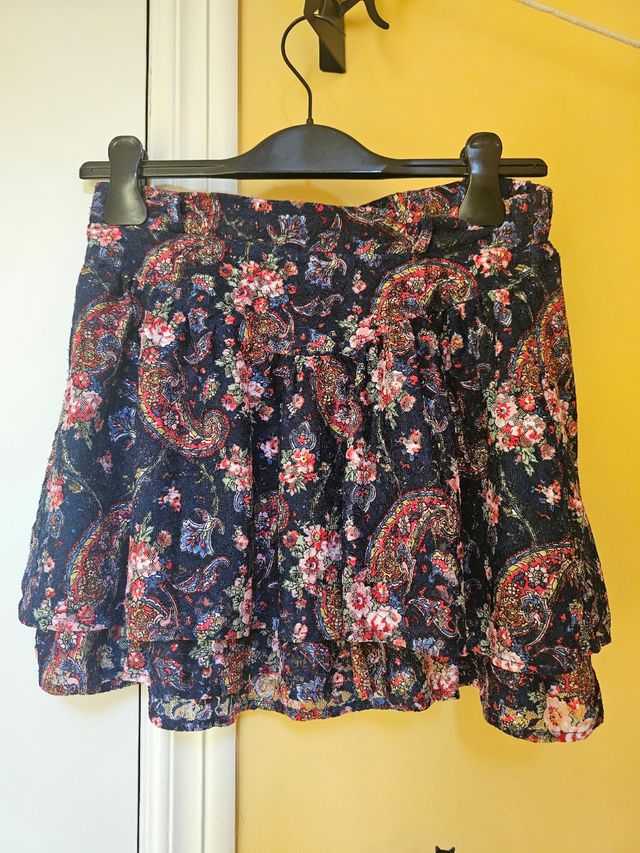 Minifalda estampada floral