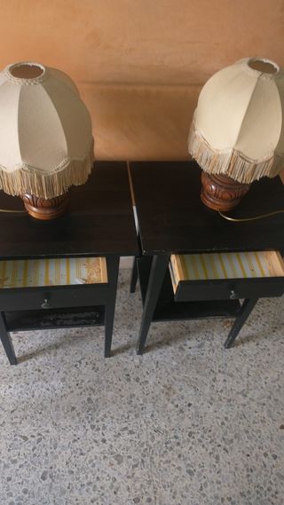 Coppia comodini con cassetto