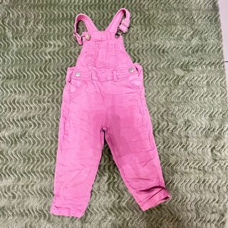 Salopette bimba rosa Denim.co 18/24 mesi