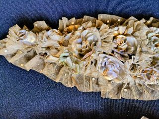 Par Palmitos Artesanato Arranjo Floral Dourado