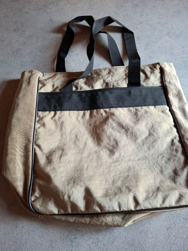 Borsa a spalla Diesel unisex beige e nera nuova