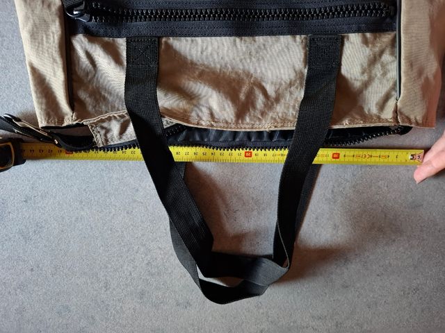 Borsa a spalla Diesel unisex beige e nera nuova