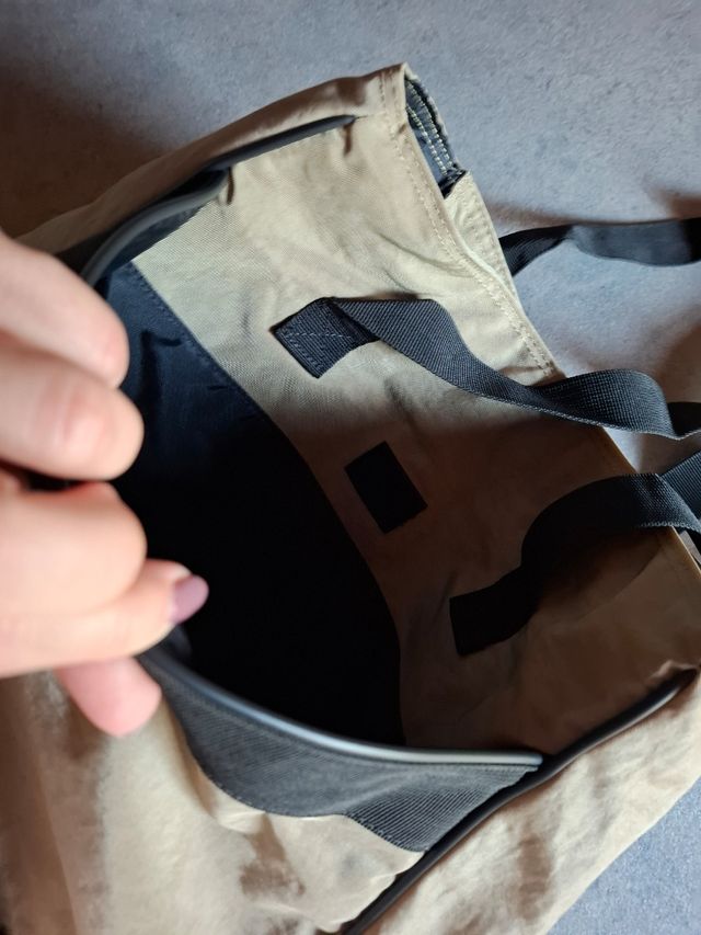 Borsa a spalla Diesel unisex beige e nera nuova