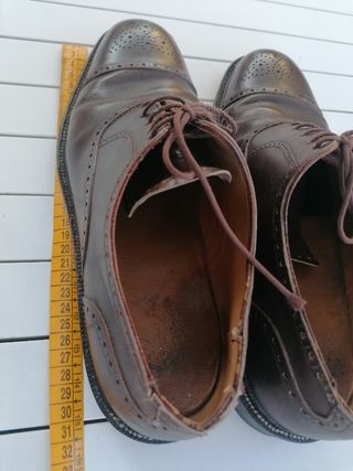 Scarpe uomo artigianali in cuoio marrone 45
