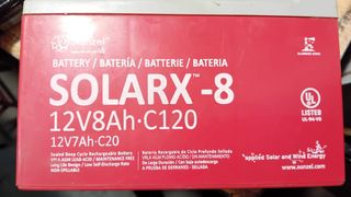 Batería SolarX 12V 8Ah Ciclo Profundo