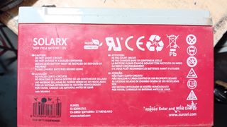 Batería SolarX 12V 8Ah Ciclo Profundo