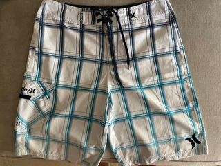 Bañador Hurley Cuadros Azul y Blanco