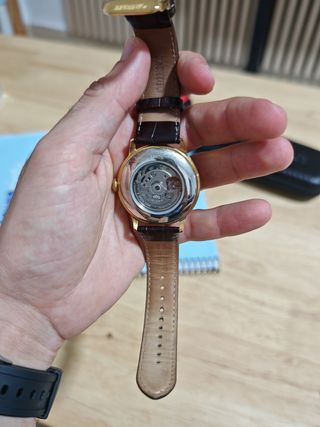 Reloj Orient Bambino Open Heart Dorado/Marrón