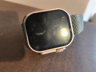 Imitación Apple Watch Ultra Verde/Plateado