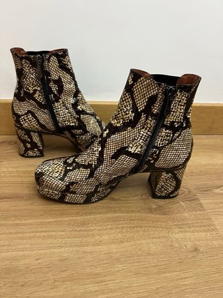 Botines Dansi Talla 37 Animal Print