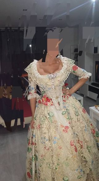 Traje de Fallera Multicolor