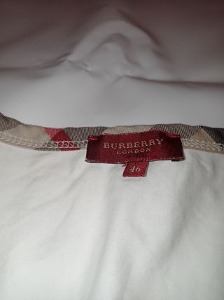 Camiseta sin mangas Burberry London Blanca