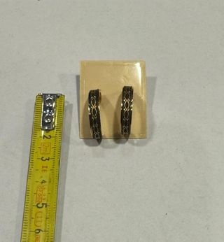 Pendientes Arte Toledano Oro 24k Incrustado