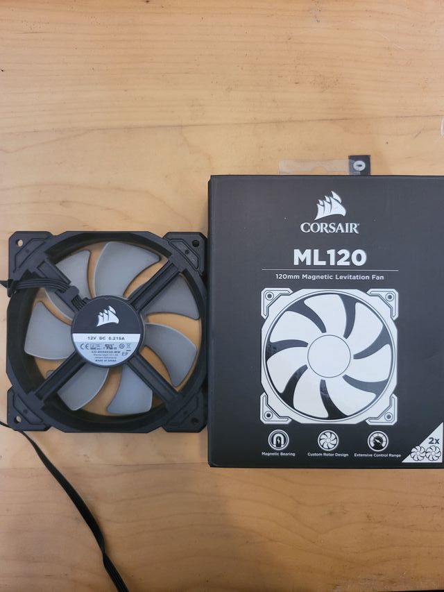 2 Corsair ML120 Ventiladores 120mm (Pack 2)