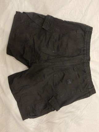 Pull&Bear Bermuda Negra Cargo