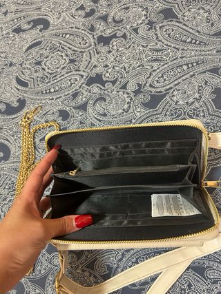 Bolso/cartera Amisu Beige con Cadena extra