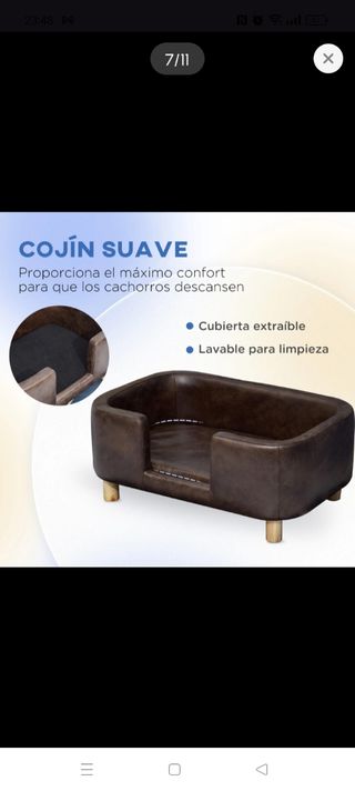 Sofá Cama para Mascotas Marrón