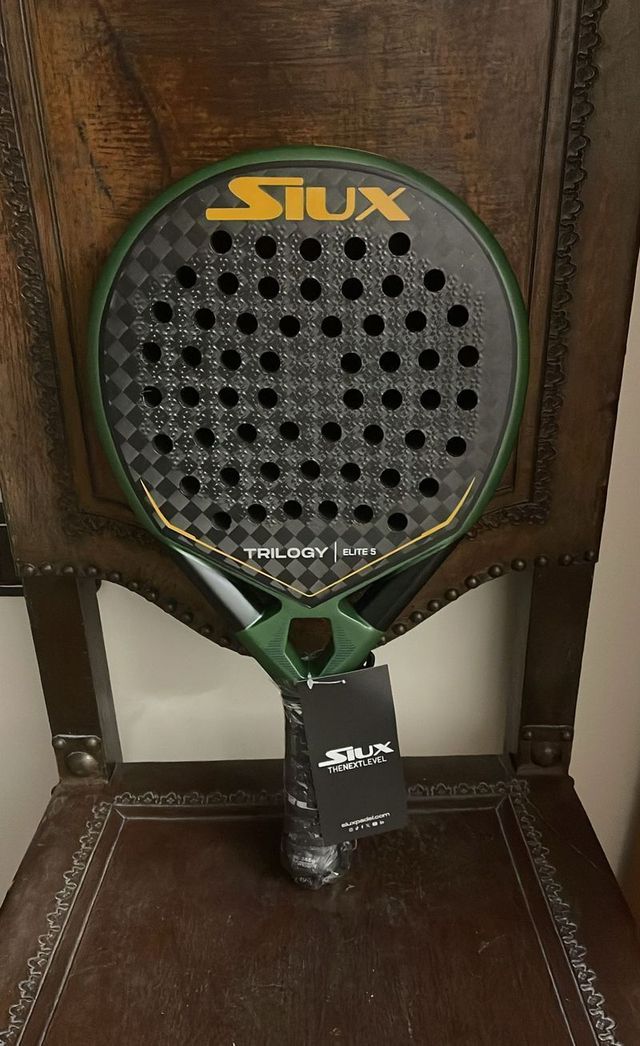 Pala de padel SIUX TRILOGY Elite 5 2025 12k rugosa