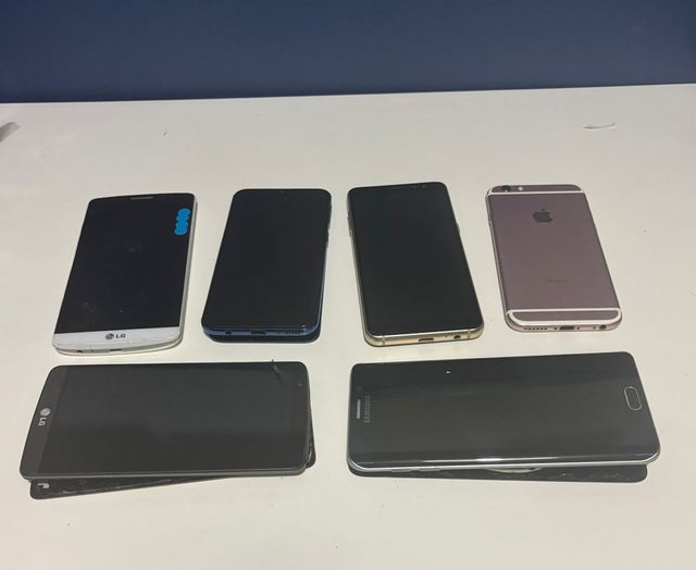 Lote 6 Smartphones: LG, Samsung, iPhone
