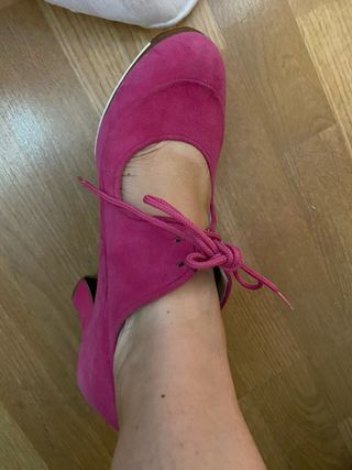 Zapatos de baile Begoña Cervera rosas