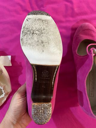 Zapatos de baile Begoña Cervera rosas