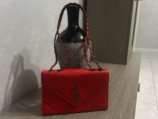 Borsa rossa simile Saint Laurent