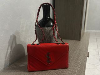 Borsa rossa simile Saint Laurent