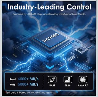 NUEVA Carcasa SSD WAVLINK M.2 NVMe 80Gbps